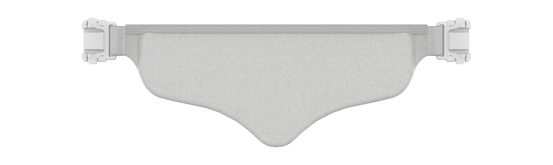 Heatra belt from the front, with side-release buckles