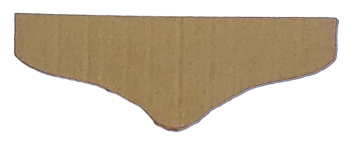 Cardboard pattern for the belt pouch