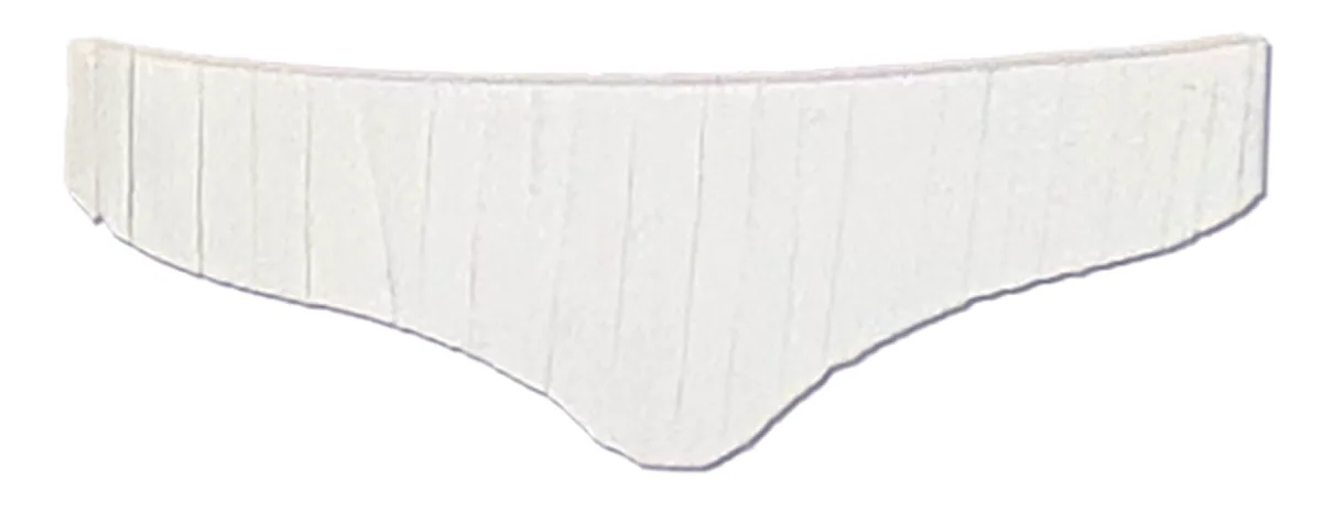 Paper pattern for the belt pouch, scored for folding