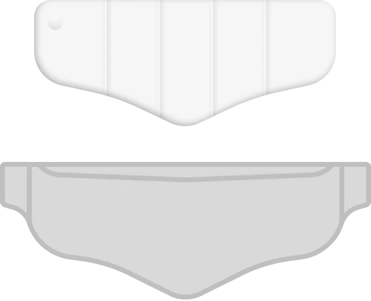 Heating pack and its pouch, alternate front views