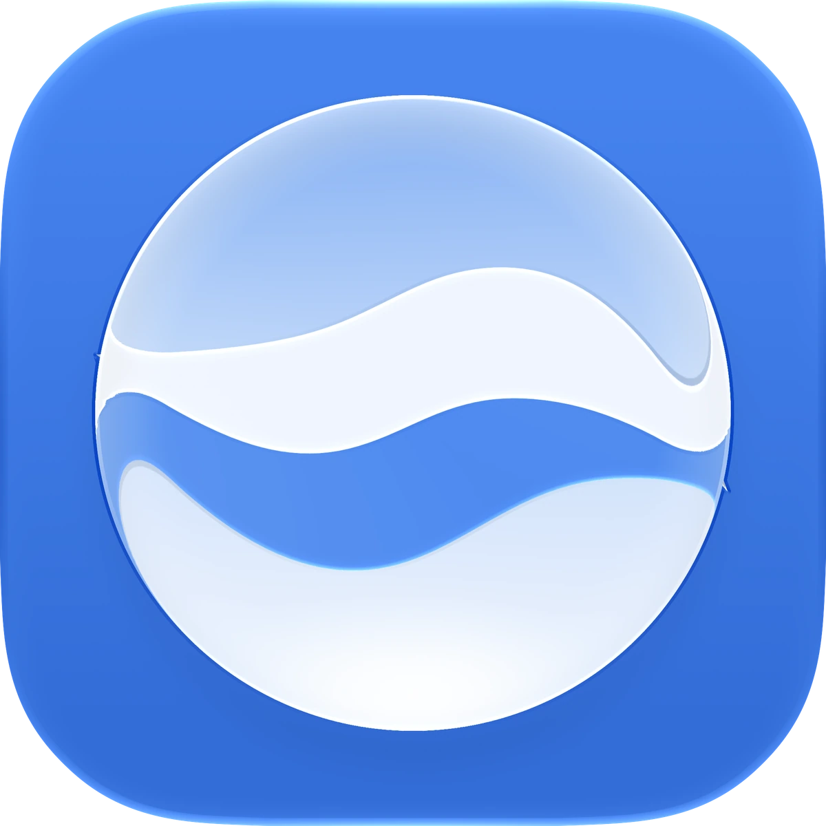 226 app-icon explorations: 172 wave-in-glass studies followed by 54 orb studies