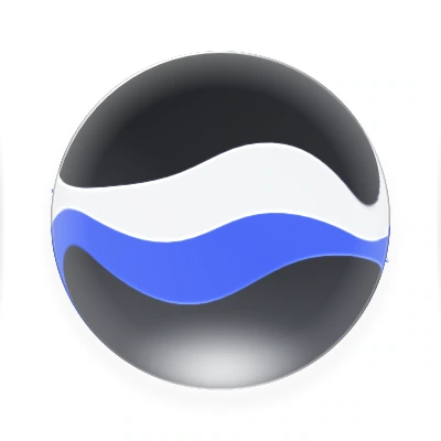 Wave-in-glass app-icon exploration 5