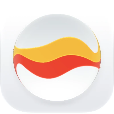Wave-in-glass app-icon exploration 8
