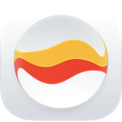 Wave-in-glass app-icon exploration 10