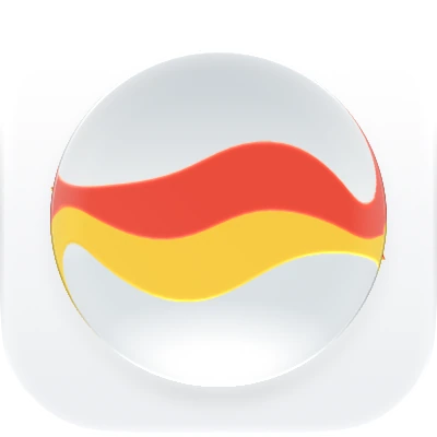 Wave-in-glass app-icon exploration 12