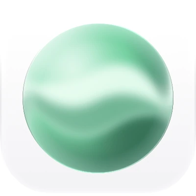 Wave-in-glass app-icon exploration 28