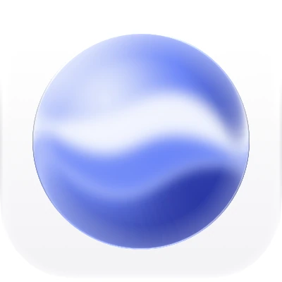 Wave-in-glass app-icon exploration 29