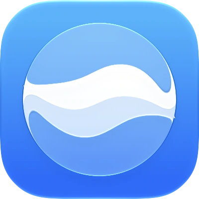Wave-in-glass app-icon exploration 34