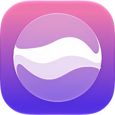 Wave-in-glass app-icon exploration 36