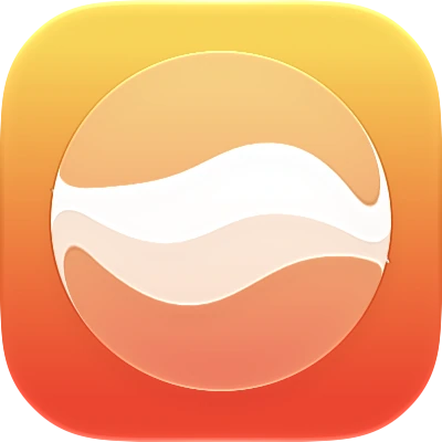 Wave-in-glass app-icon exploration 37
