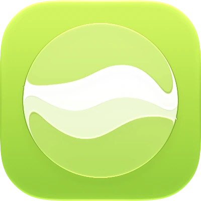 Wave-in-glass app-icon exploration 39