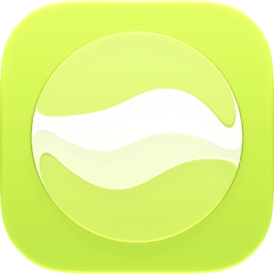 Wave-in-glass app-icon exploration 42