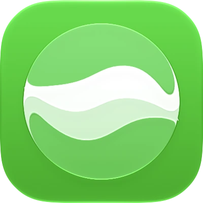 Wave-in-glass app-icon exploration 47