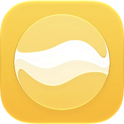 Wave-in-glass app-icon exploration 50
