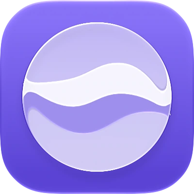 Wave-in-glass app-icon exploration 56