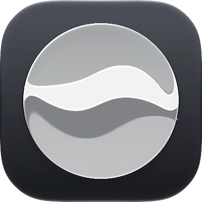 Wave-in-glass app-icon exploration 60