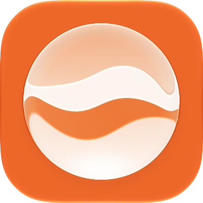 Wave-in-glass app-icon exploration 62