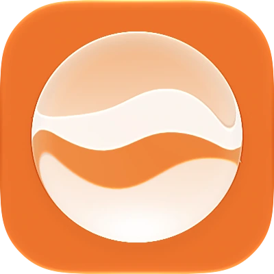 Wave-in-glass app-icon exploration 63