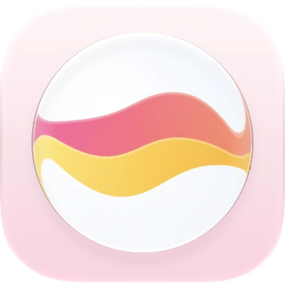 Wave-in-glass app-icon exploration 65