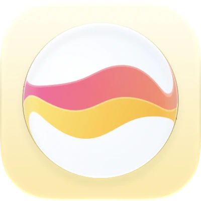 Wave-in-glass app-icon exploration 66