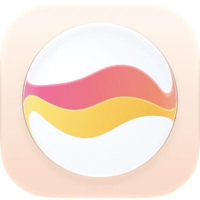 Wave-in-glass app-icon exploration 71