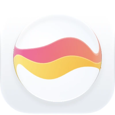 Wave-in-glass app-icon exploration 72