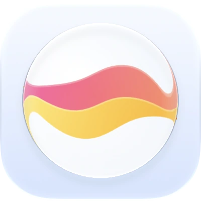 Wave-in-glass app-icon exploration 74