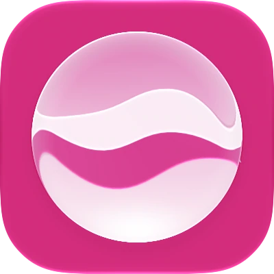 Wave-in-glass app-icon exploration 80