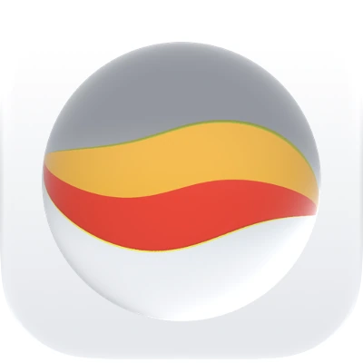Wave-in-glass app-icon exploration 90