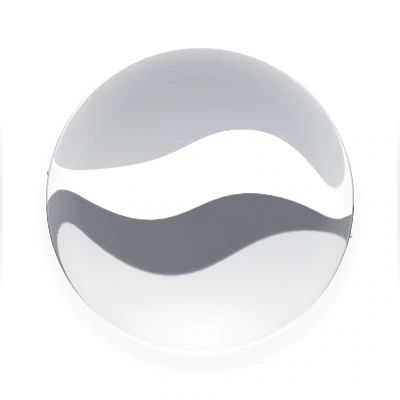 Wave-in-glass app-icon exploration 96