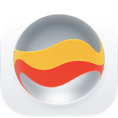 Wave-in-glass app-icon exploration 100