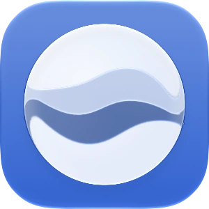 Wave-in-glass app-icon exploration 141