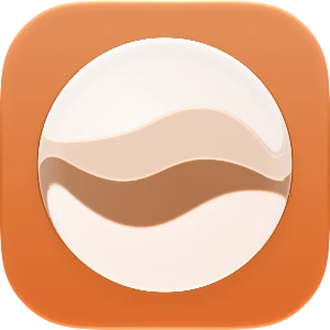 Wave-in-glass app-icon exploration 142