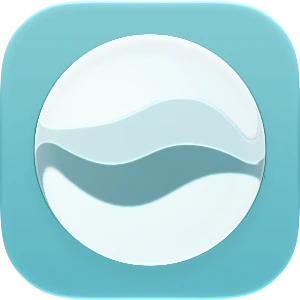 Wave-in-glass app-icon exploration 145