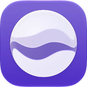 Wave-in-glass app-icon exploration 146