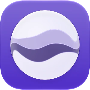 Wave-in-glass app-icon exploration 147