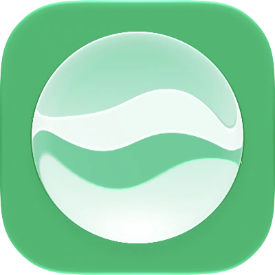 Wave-in-glass app-icon exploration 151