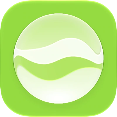Wave-in-glass app-icon exploration 153