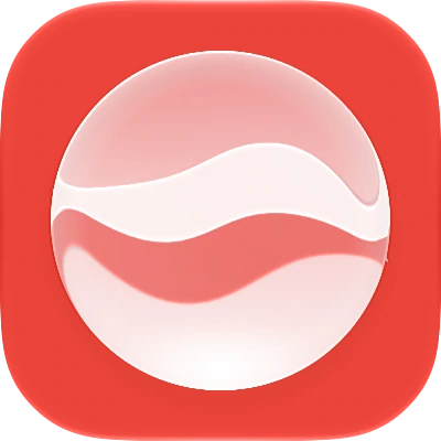Wave-in-glass app-icon exploration 157