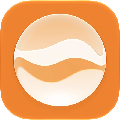 Wave-in-glass app-icon exploration 159