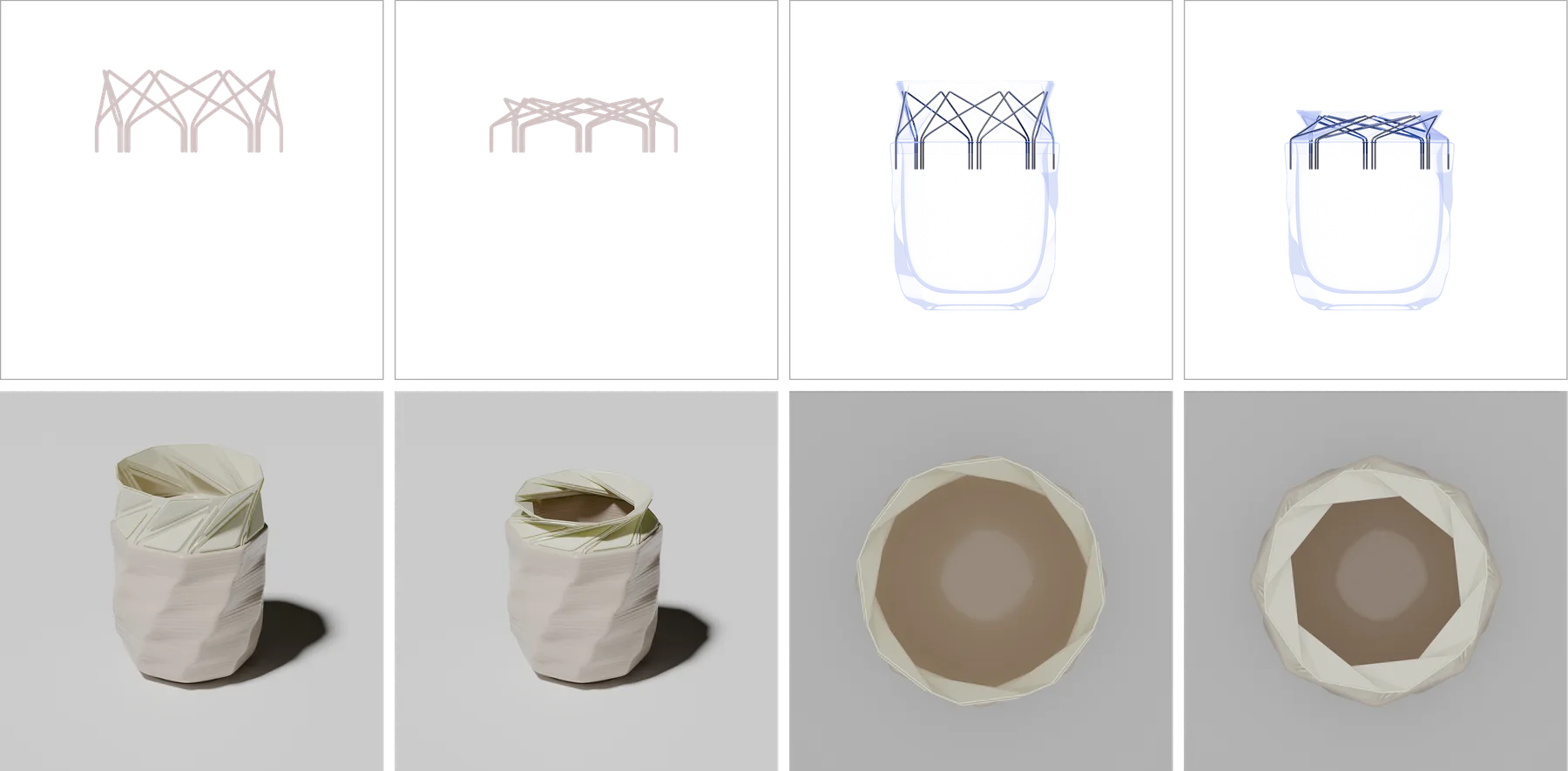 Line drawings and photos of the rim folding from open to closed