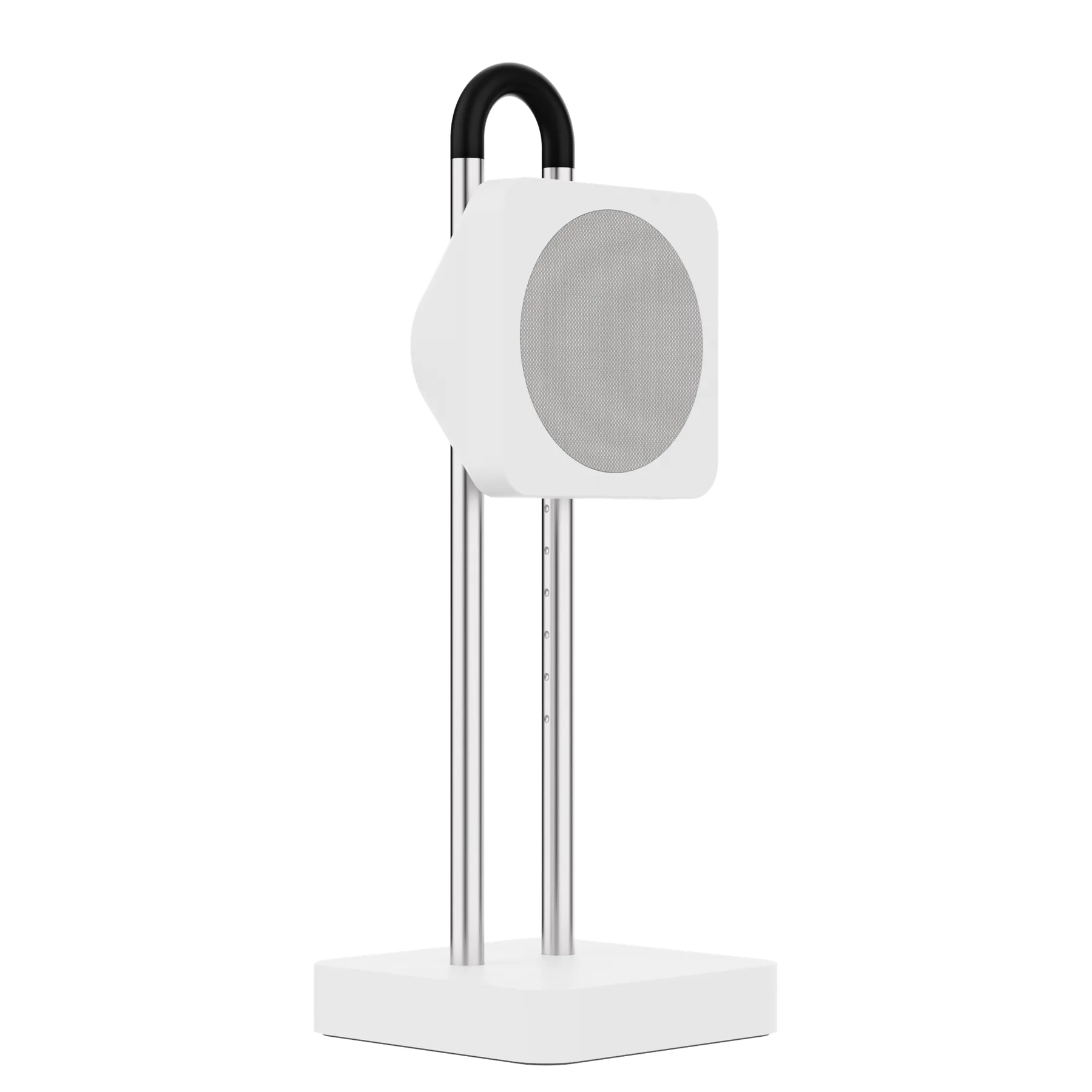 The vertical stand from a three-quarter angle