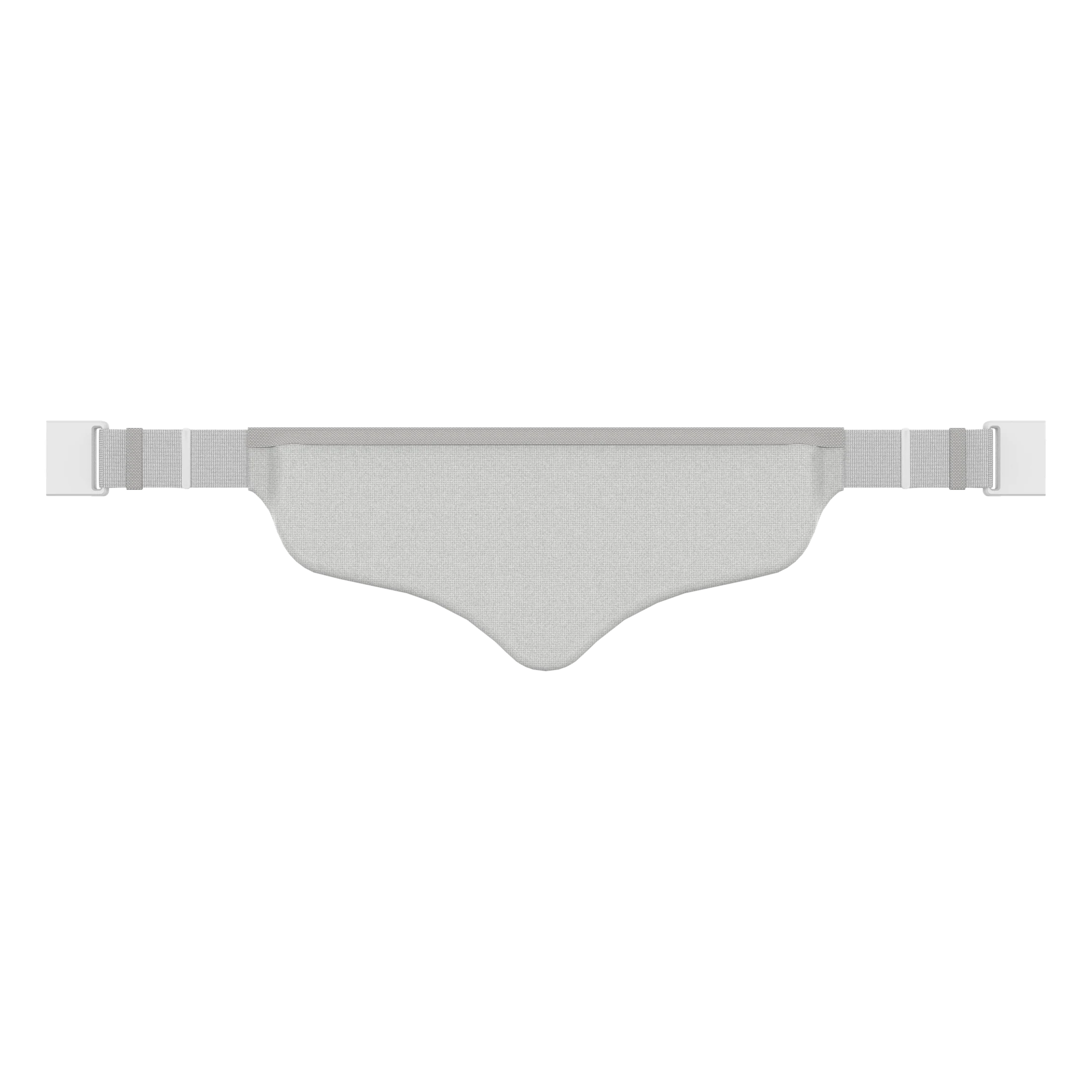 White low-profile wearable heat therapy belt